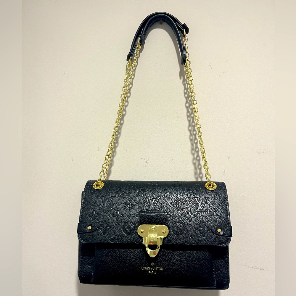 Louis Vuitton Vavin MM Monogram Empriente Black Bag